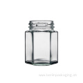 Glass Hexagon Jars 196ml